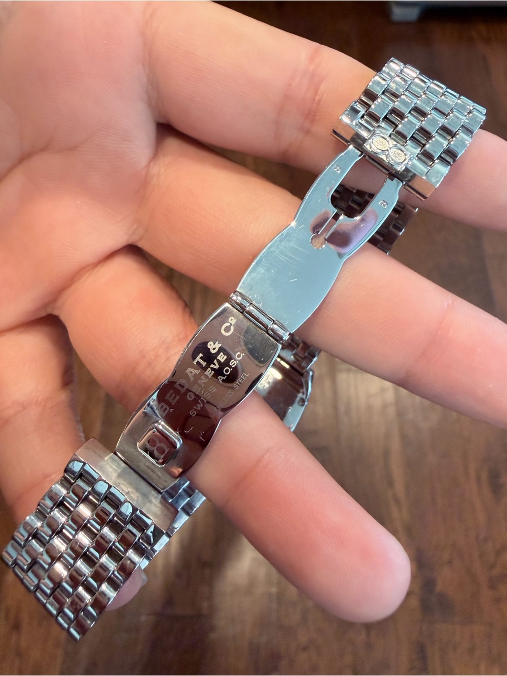 Bedat & co Women's Silver Tonneau Diamond Watch - Silver Dial - Picture 11 of 15